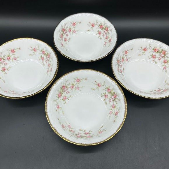 Paragon Victoriana Rose Cereal Soup Bowls(Set of 4) Bone China England - Picture 1 of 5
